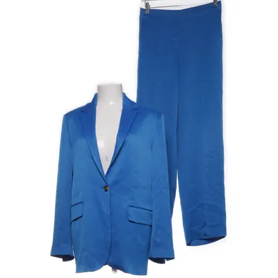 Kostym (Blå) från Mango Polyester, Viskos