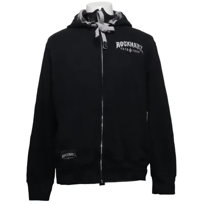 Huvtröja (Svart, Grå) från RHZ Bomull, Polyester