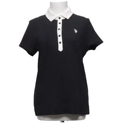 Poloshirt (Schwarz, Weiß) von U.S. Polo Assn. Baumwolle, Elasthan