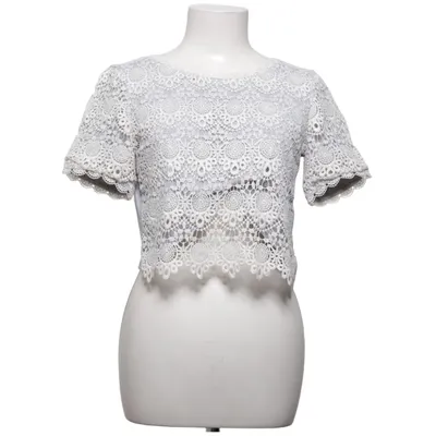 Top (Hvid, Grå) fra Divided by H&M Bomuld, Polyester
