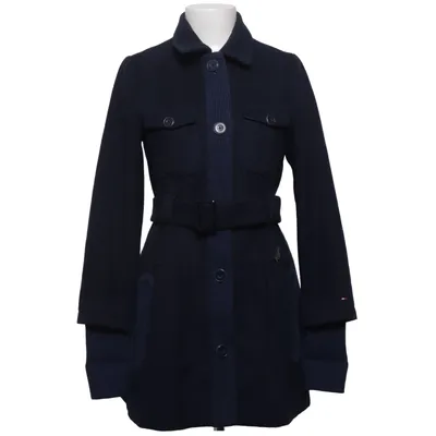 Coat (Blue) from Tommy Hilfiger Denim Acrylic, Polyamide, Polyester, Wool