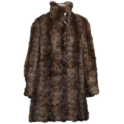 Manteau en fourrure (Marron, Gris, Beige)