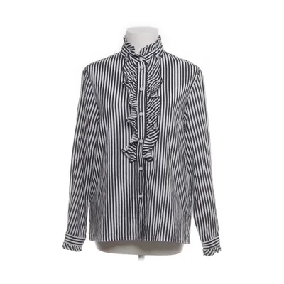 Blouse (Black, White) from Atelier Creation Cotton, Polyester
