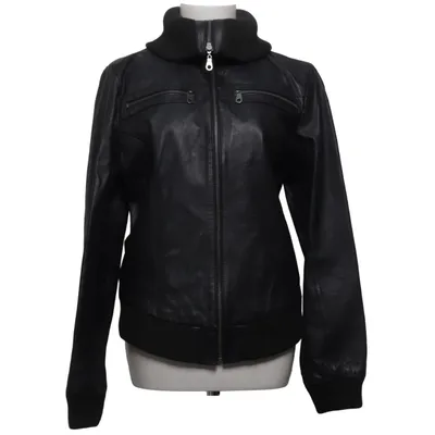 Leather jacket (Black) from JSFN Leather, Polyester