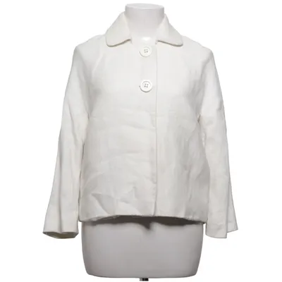 Jakke (Hvid) fra Massimo Dutti Woman Polyester, Viscose