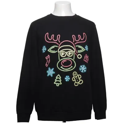 Christmas sweater (Black, Multicolored) from F. Fashion Cotton, Polyester