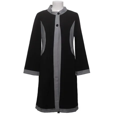 Coat (Black, Gray) from Isaksen Design Elastane, Viscose