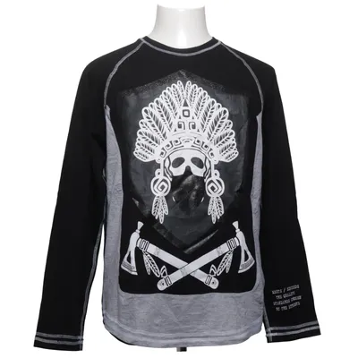 Langærmet t-shirt (Sort, Grå, Hvid) fra Cr