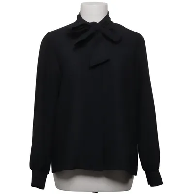 Knytblus (Svart) från Petri Polyester