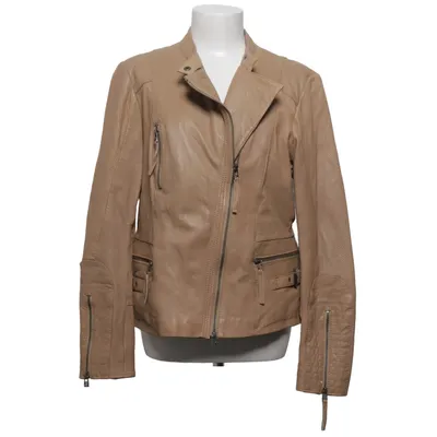 Bikerjack (Beige) van Street One Katoen, Leer, Polyester