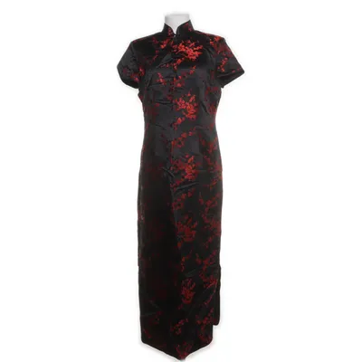 Cheongsam (Black, Multicolored)