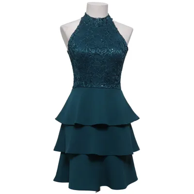 Robe de cocktail (Bleu) de Quiz Élasthane, Polyamide, Polyester