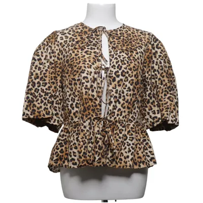 Wikkelblouse (Bruin, Zwart) van Reserved Katoen