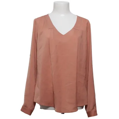 Blouse (Brown) from Turnover Polyester