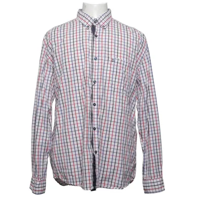 Button down shirt (White, Blue, Red) from Cool Blue Company Cotton