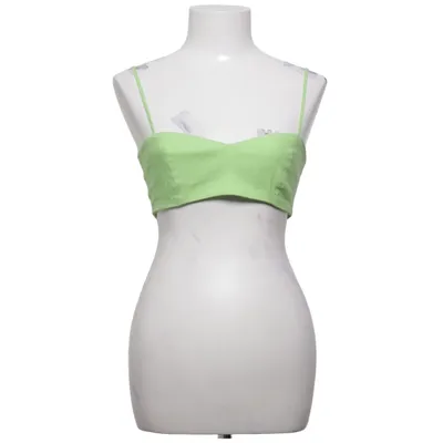 Crop top (Grön) från Melissa Bentsen x NA-KD Elastan, Linne, Viskos