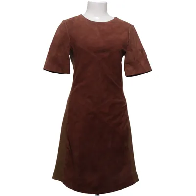 Dress (Brown) from Transmission Leather, Polyester