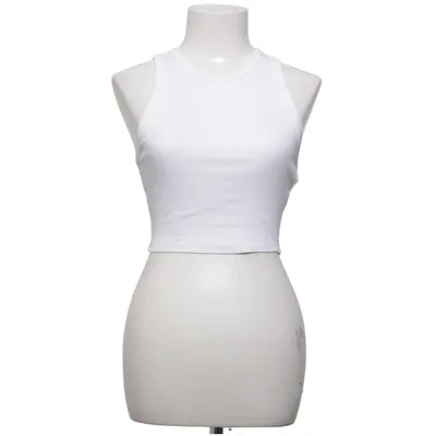 Crop Top (Weiß) von Zara Baumwolle, Elasthan
