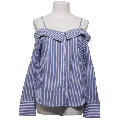 Shirt (Blauw, Wit) van Mango Casual