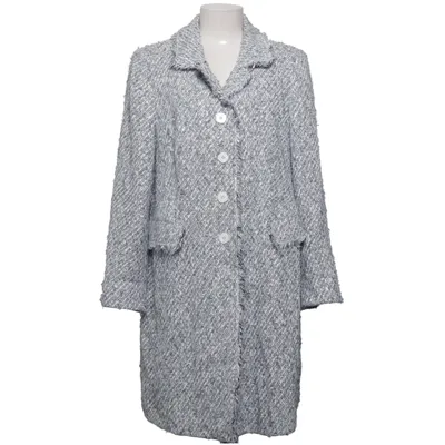 Coat (Gray, White) from Trixi Schober Acrylic, Cotton, Polyamide, Polyurethane, Viscose, Wool