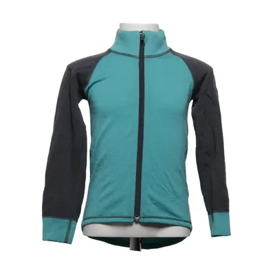 Fleece jacket (Turquoise, Gray) from Polarn O. Pyret Merino wool