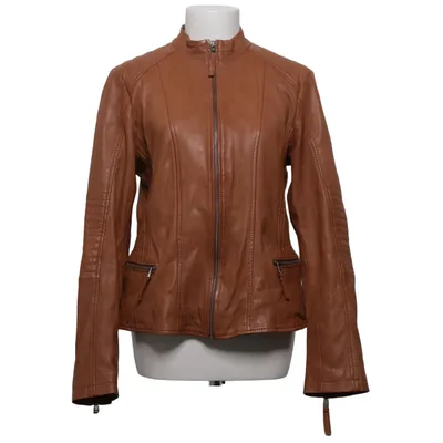 Leather jacket (Brown) from Mishumo