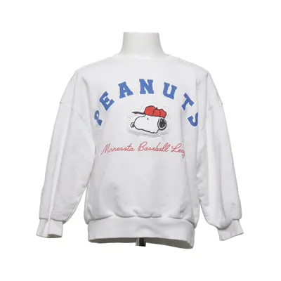 Collegetröja (Vit, Blå, Röd) från Zara x Peanuts Bomull, Elastan