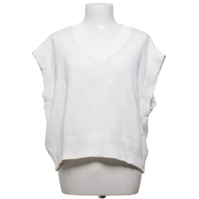 Pull sans manches (Blanc) de MbyM Acrylique, Coton