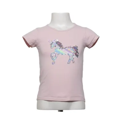 T-shirt (Pink) fra Happy Girls Bomuld, Elastan