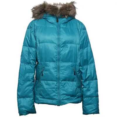 Veste d'hiver (Bleu) de Jet Set Duvet, Plume, Fourrure, Polyester