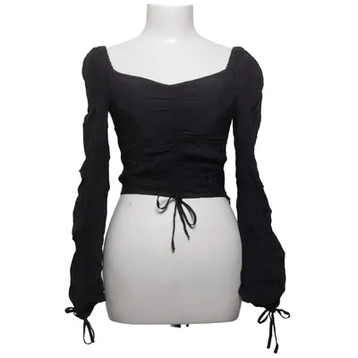 Crop top (Zwart) van Donna Romina x NA-KD Viscose
