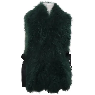 Gilet en fourrure (Vert) de Dorothee Schumacher
