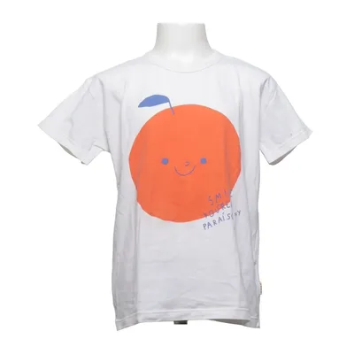 T-shirt (Blanc, Orange, Bleu) de Tinycottons Élasthane, Coton biologique