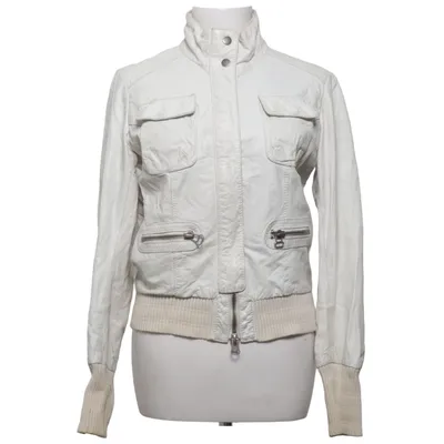 Läderjacka (Beige) från Essentiel Antwerp Skinn