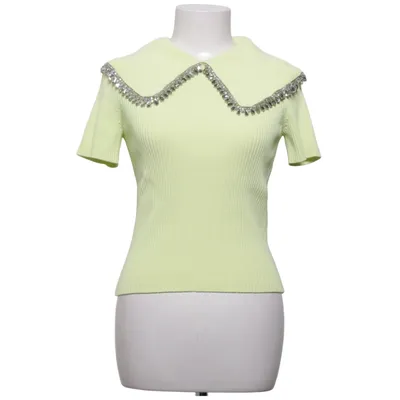 Top (Geel) van Zara Polyamide, Viscose