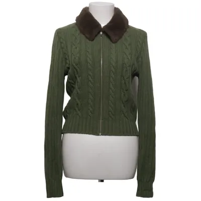 Cardigan (Vert, Marron) de Sisley Acrylique, Polyester, Viscose