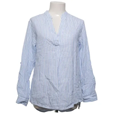 Blouse (Blauw, Wit) van Dunnes Katoen, Linnen
