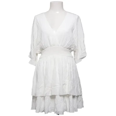 Jurk (Wit) van Amisu Polyester, Viscose