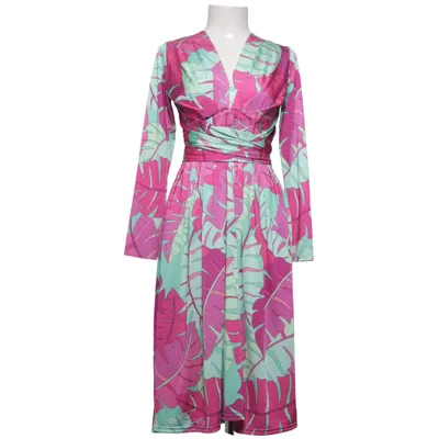Maxi dress (Pink, Turquoise, Multicolored) from Camilla Thulin Elastane, Polyester