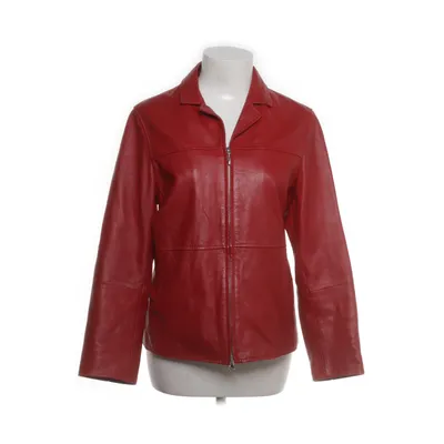Leather jacket (Red) from Gipsy by Mauritius Polyester, Leather
