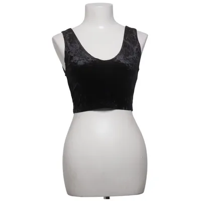Crop top (Zwart) van Odica Elastaan, Polyester