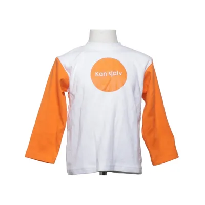 Honkball T-shirt (Wit, Oranje) van Liten Jag Katoen