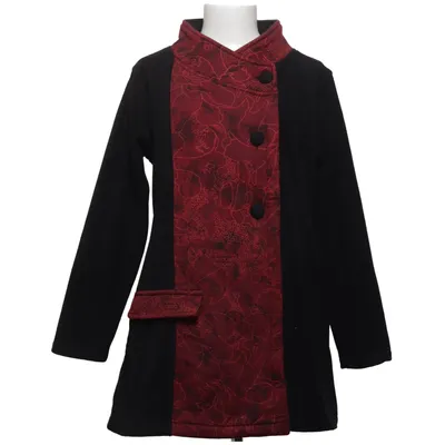 Coat (Black, Red) from Namaste Polyester
