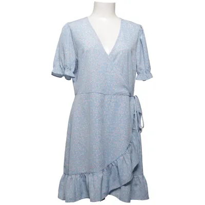Slå-om-kjole (Blå, Flerfarvet) fra NLY Elastan, Polyester