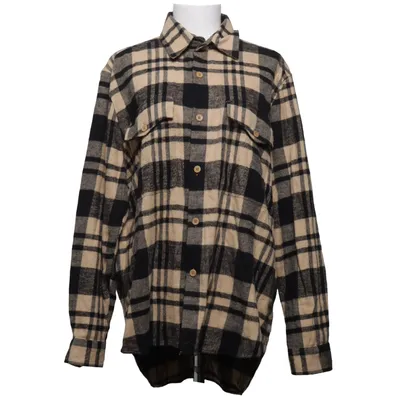 Flannel shirt (Beige, Black) from A Day's March Cotton