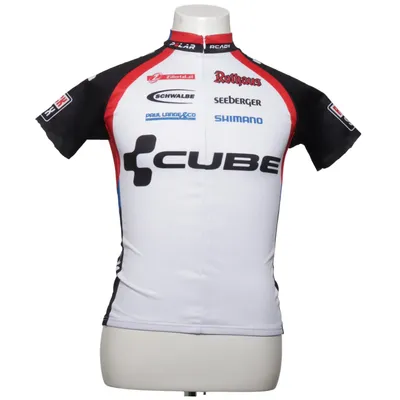 Wielershirt (Wit, Zwart, Rood) van Cube