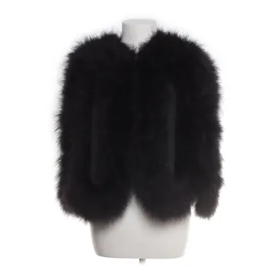 Fur poncho (Black) Feather, Polyester