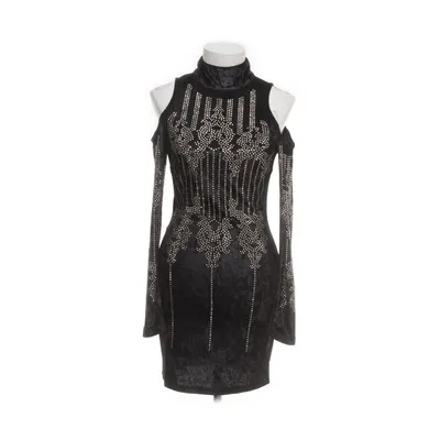 Evening gown (Black, Gold) from DM Retro Cotton, Polyester