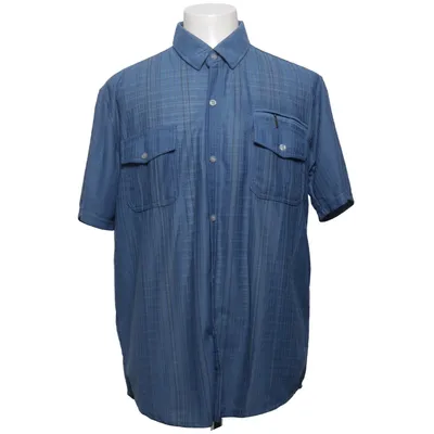 Short sleeve shirt (Blue) from Foglie Rosse Viscose