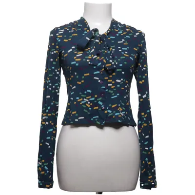 Blouse (Blauw, Meerkleurig) van King Louie Elastaan, Viscose